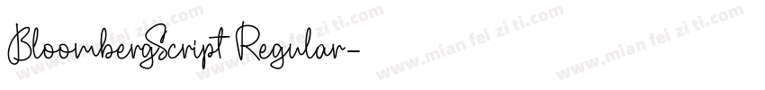 BloombergScript Regular字体转换